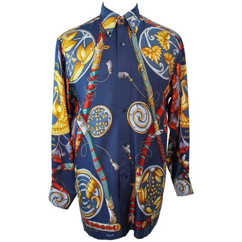 hermes mens shirt silk|hermes t shirt men.